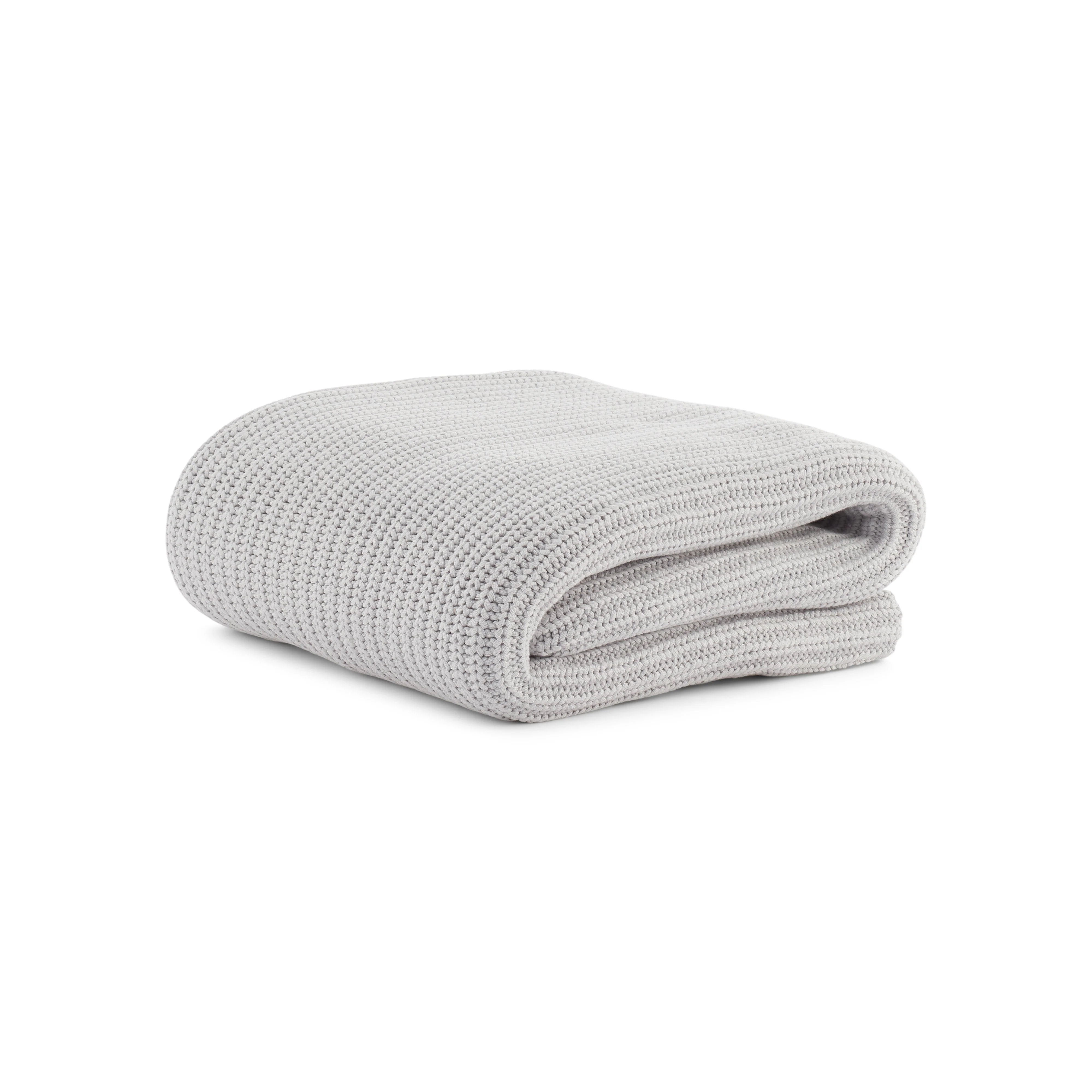 Organic Chunky Rib Knitted Throw - Image 4