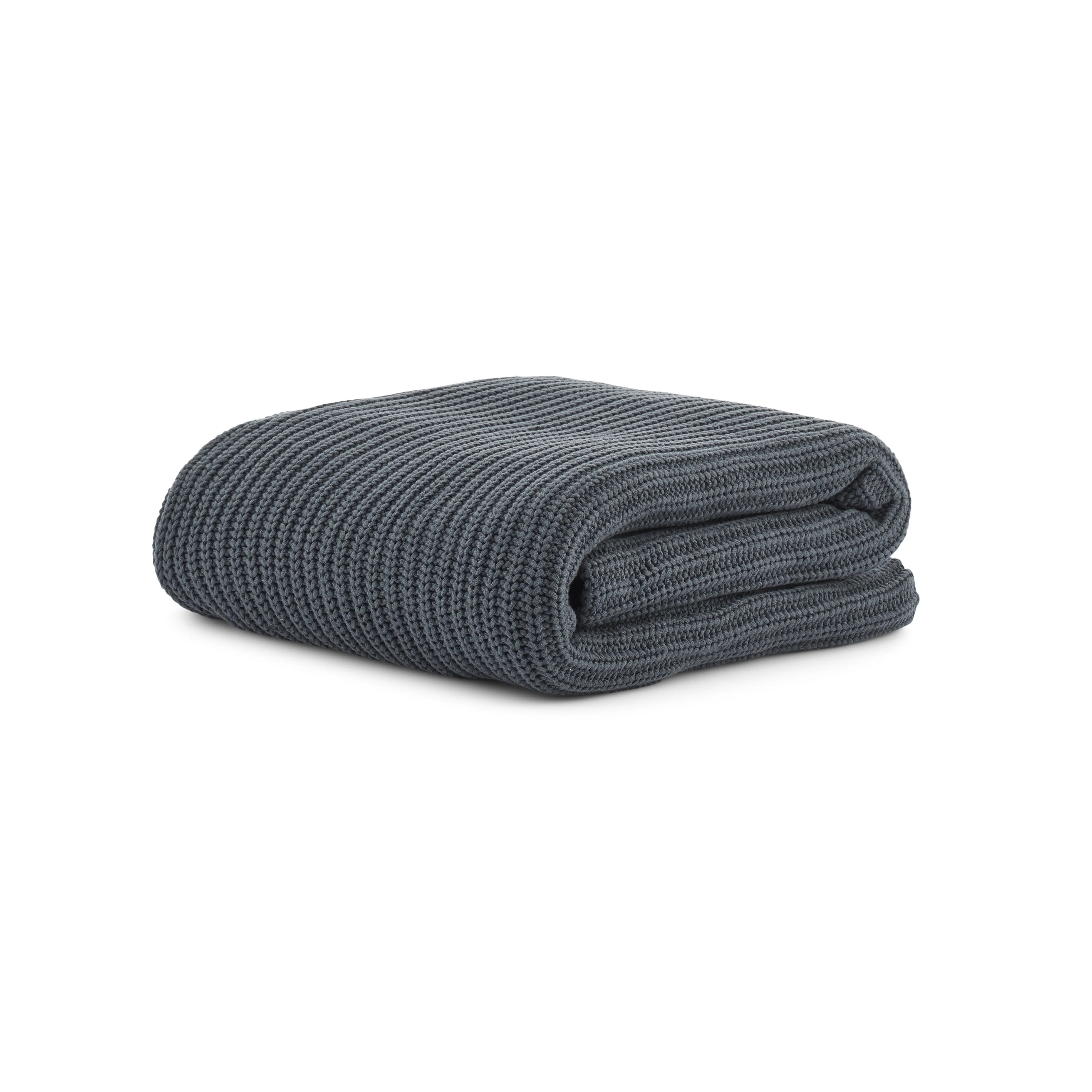 Organic Chunky Rib Knitted Throw - Image 6